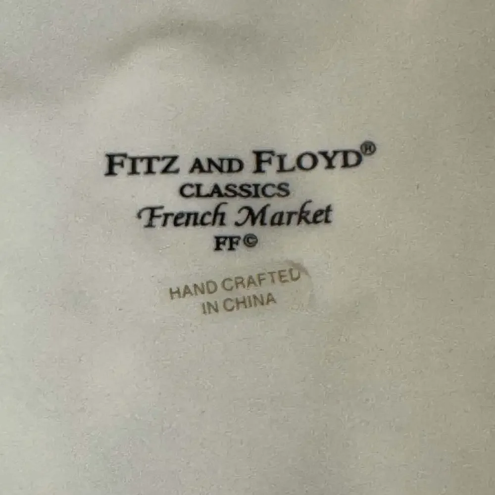 Fitz & Floyd Classics French Market Oval Serving Platter Vegetable Border
